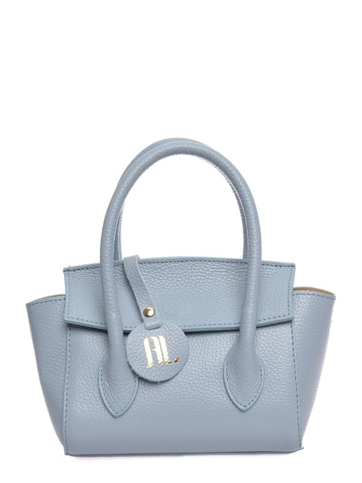 Anna Luchini Turquoise Rundleer Tas - Image 1