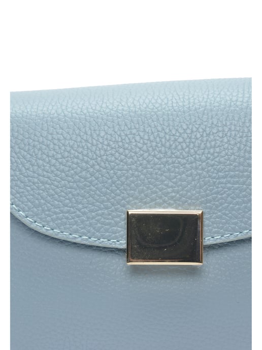 Anna Luchini Turquoise Rundleer Tas - Image 3
