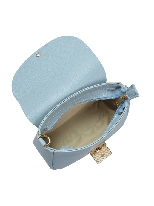 Anna Luchini Turquoise Rundleer Tas - Image 4