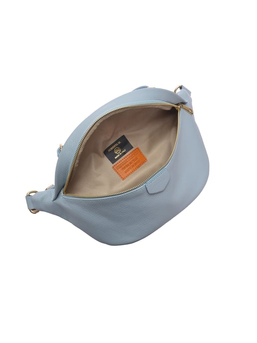 Roberta M Turquoise Rundleer Tas - Image 4