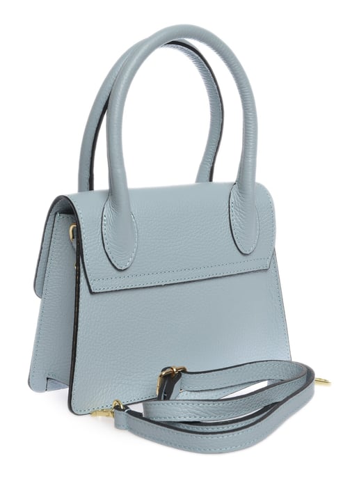 Luisa Vannini Turquoise Rundleer Tas - Image 2