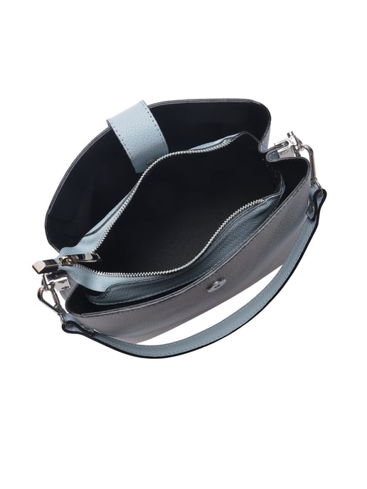 Isabella Rhea Turquoise Rundleer Tas - Image 4