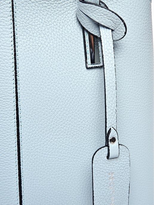 Anna Luchini Turquoise Rundleer Tas - Image 3