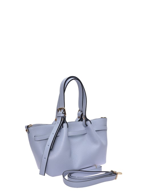 Luisa Vannini Turquoise Rundleer Tas - Image 2
