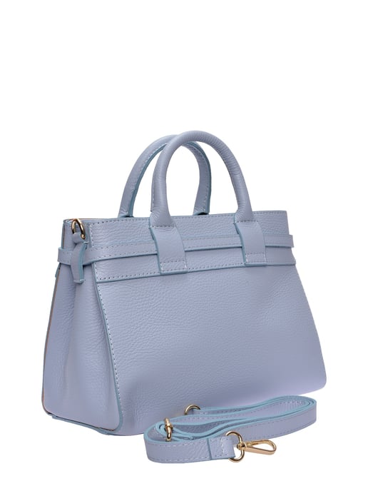 Isabella Rhea Turquoise Rundleer Tas - Image 2