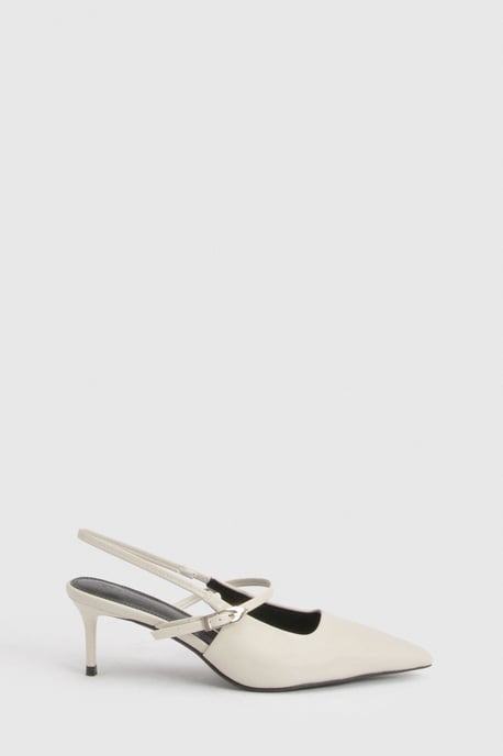 Buckle Strap Slingback Court Heels - Image 3