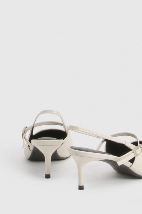 Buckle Strap Slingback Court Heels - Image 4