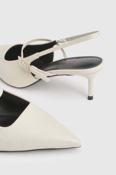 Buckle Strap Slingback Court Heels - Image 6