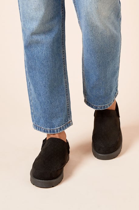 Zinnias Faux Slingback Closed Toe Cosy Mules - Image 4