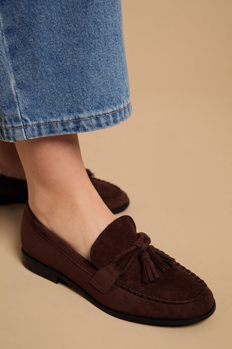 Toni Faux Suede Tassel Loafers - Image 3