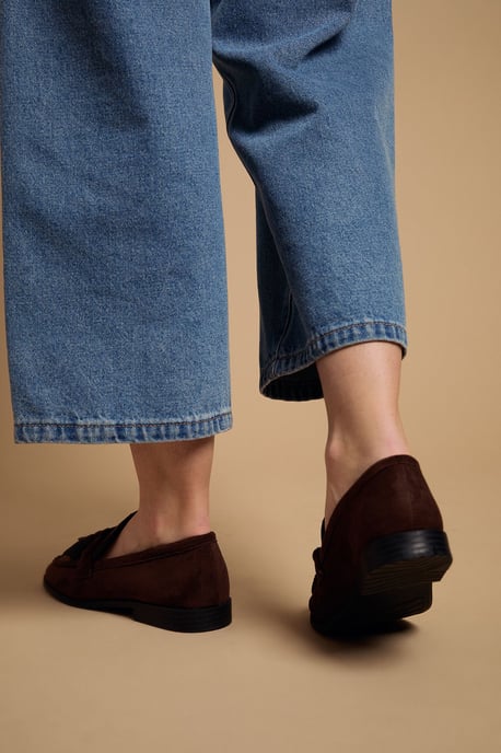 Toni Faux Suede Tassel Loafers - Image 4
