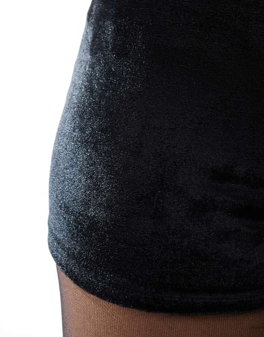 Miss Selfridge velvet mini shorts - Image 3