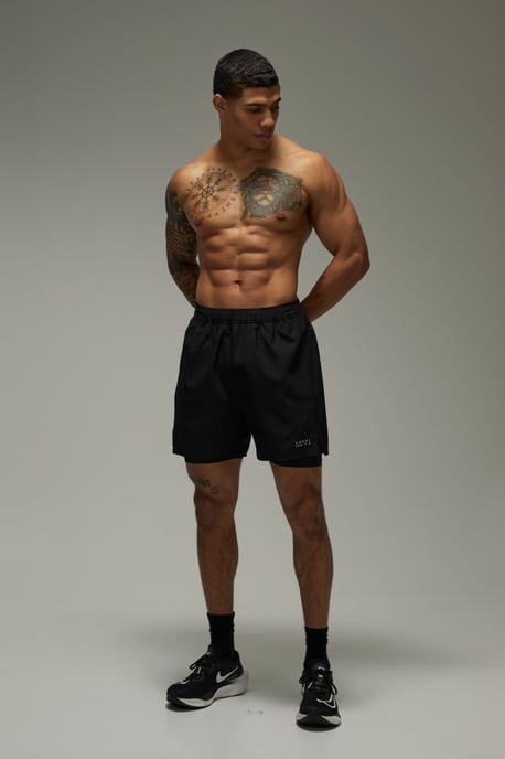 Man Active 2 in 1 Stretch Woven Ripstop Short - Image 4