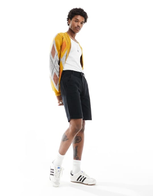 Dickies duck canvas chap shorts in washed black - Image 3