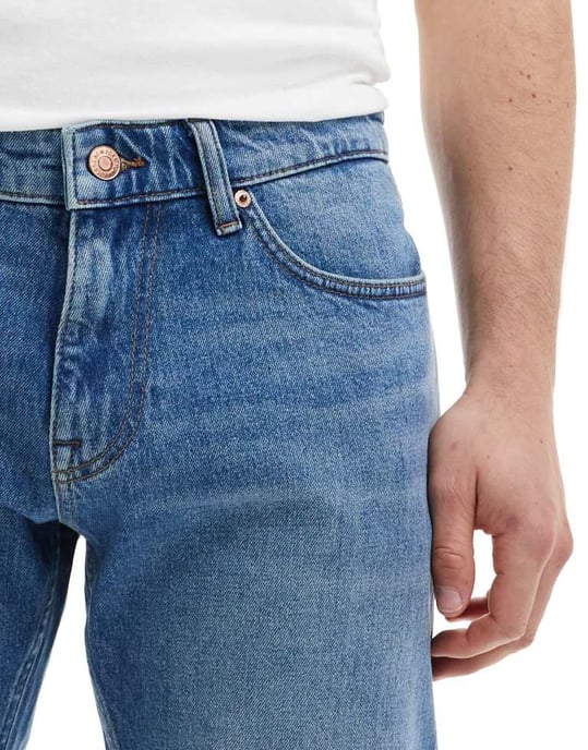 Tommy Jeans Scanton slim denim shorts in mid wash - Image 3