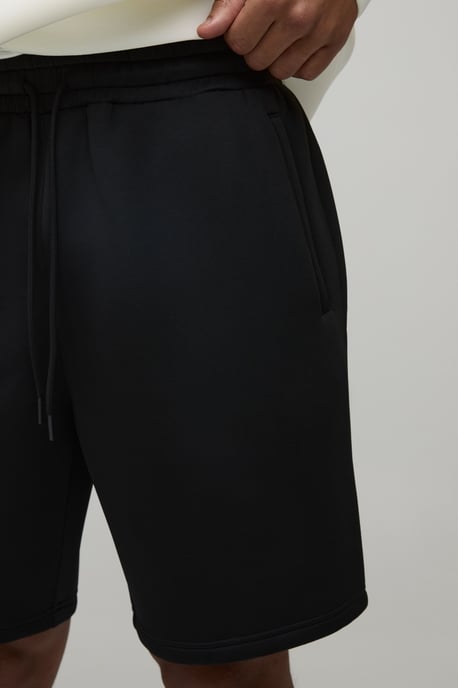 Relaxed Fit Bonded Scuba Mid Length Shorts - Image 3