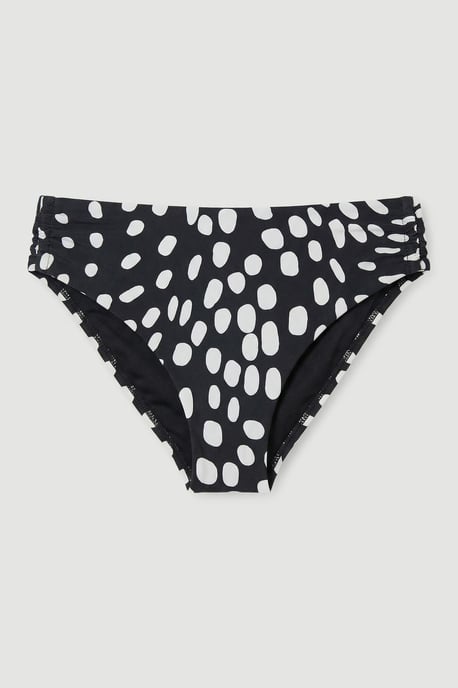 Polka Dot Print Plunge Bikini Bottom - Image 2