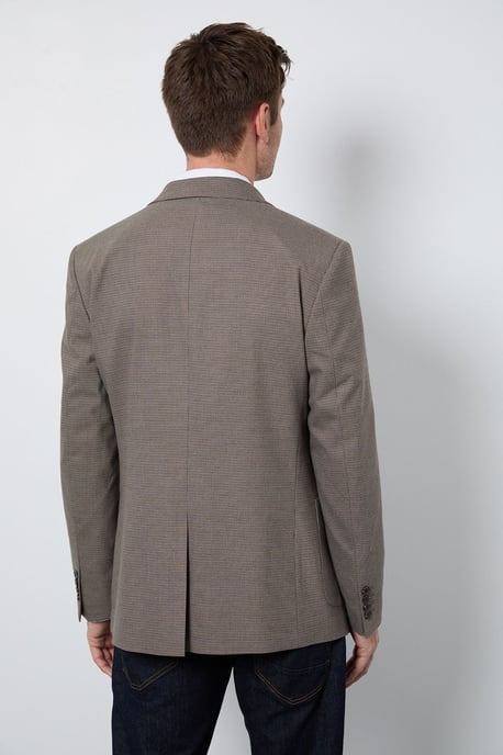 Brown Heritage Check Patch Pocket Tailored Fit Blazer - Image 4