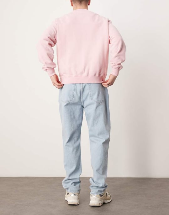 Abercrombie & Fitch baggy carpenter jean in light blue wash - Image 2