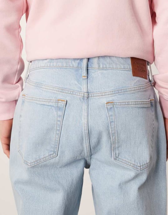 Abercrombie & Fitch baggy carpenter jean in light blue wash - Image 4