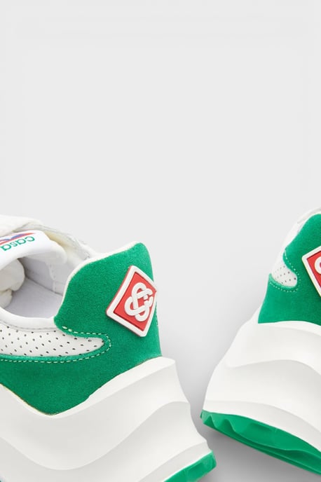Casablanca Atlantis Women's Sneaker White Green - Image 3