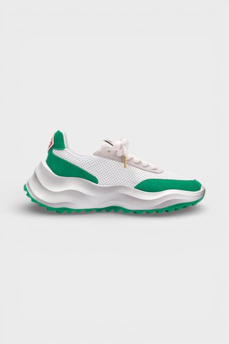 Casablanca Atlantis Women's Sneaker White Green - Image 4