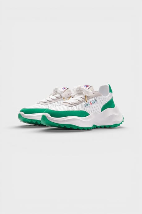 Casablanca Atlantis Women's Sneaker White Green - Image 5