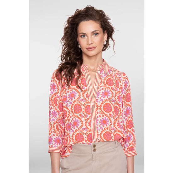 Geisha 63225-20 300 blouse lilac/manderine/red - Image 4