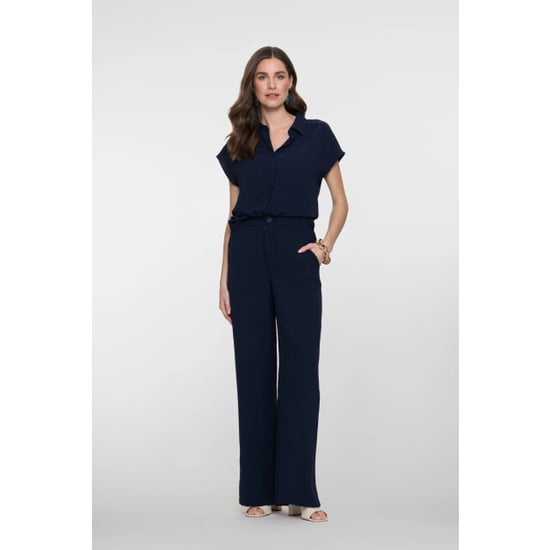 Geisha 63140-21 675 blouse crinckle navy - Image 5