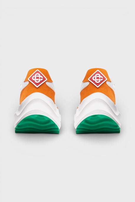Casablanca Atlantis Women's Sneaker White Orange - Image 3