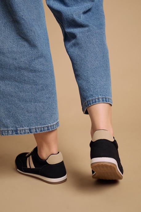 Penny Faux Suede Lace Up Trainers - Image 3
