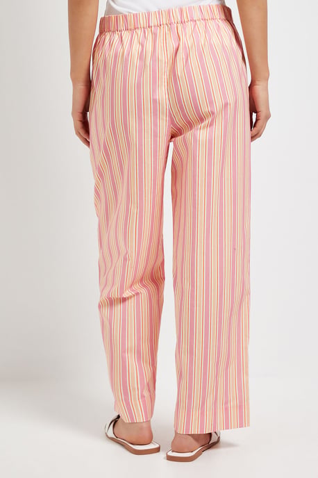 Petite Elasticated Waist Wide Leg Printed Trouser - Image 3