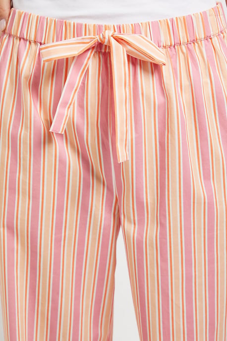 Petite Elasticated Waist Wide Leg Printed Trouser - Image 4