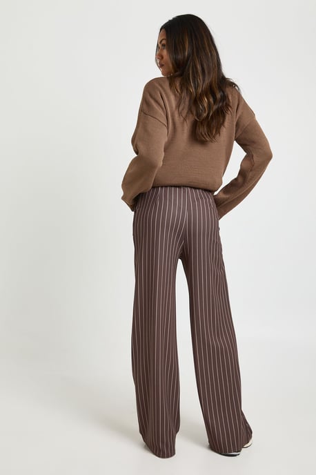 Maternity Pinstripe Tailored Wide Leg Trouser - Image 2
