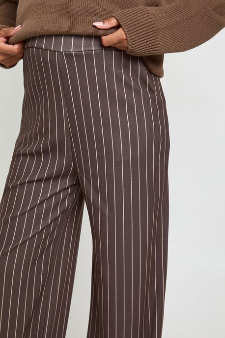 Maternity Pinstripe Tailored Wide Leg Trouser - Image 4
