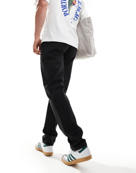 Farah Norwood regular fit chino trousers in black - Image 2