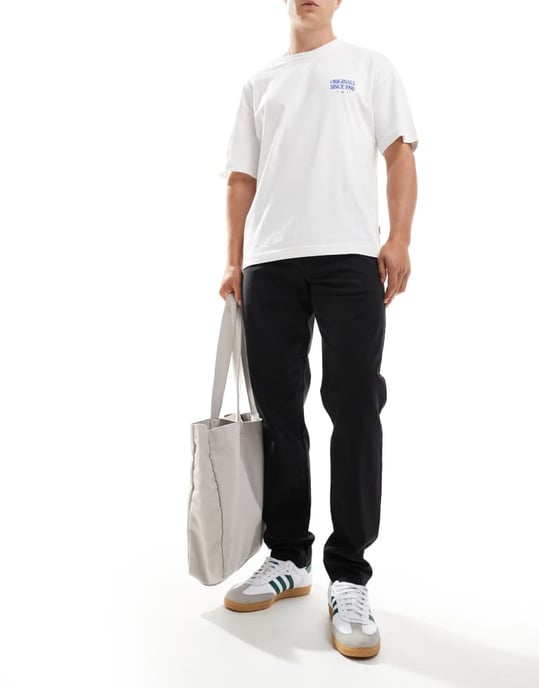 Farah Norwood regular fit chino trousers in black - Image 3