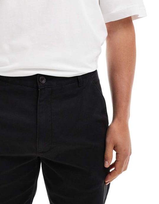 Farah Norwood regular fit chino trousers in black - Image 4
