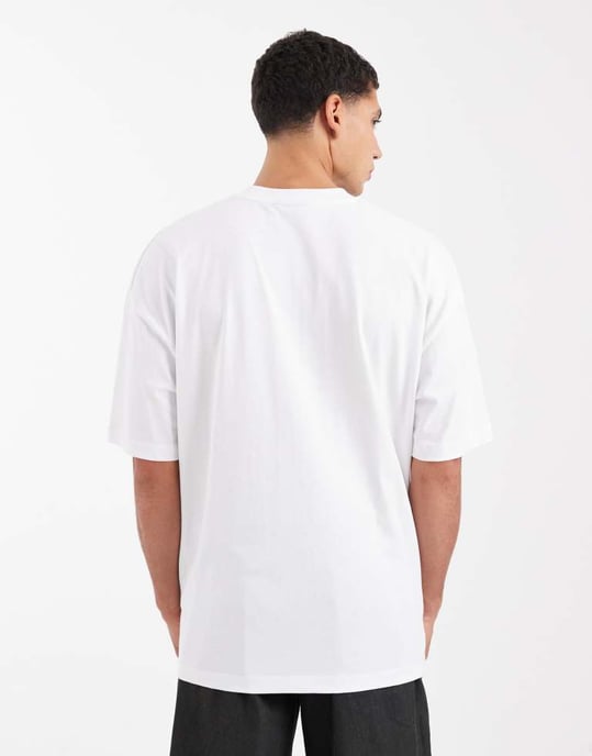 ASOS DESIGN oversized t-shirt with football front print in white - Image 3