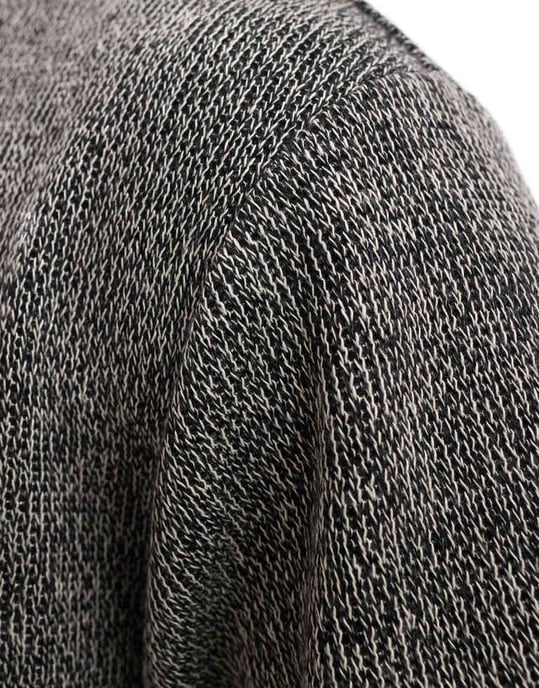 Pacsun short sleeve knitted t-shirt in heather black - Image 4