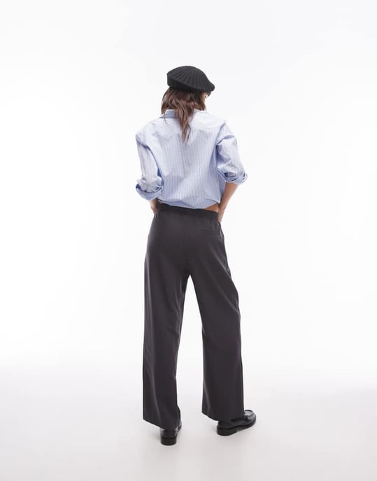 Topshop smart tailored jogger in slate grey - Image 4