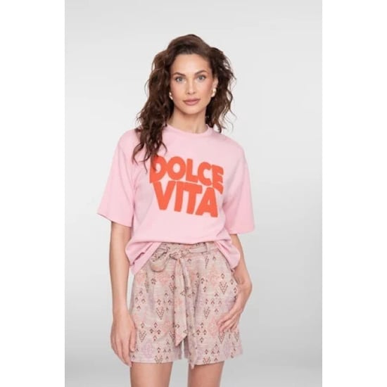 Geisha 62090-41 422 sweat scuba toweling light pink/orange - Image 3