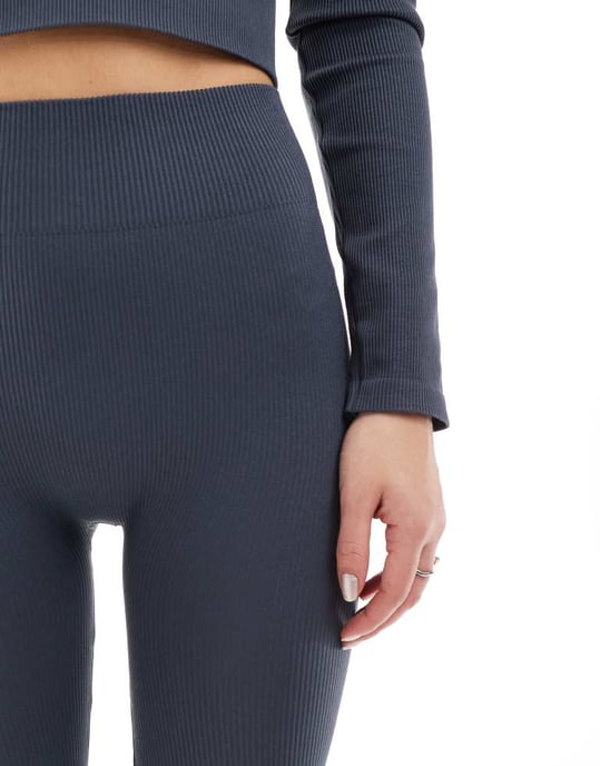 ONLY seamless legging co-ord in wash blue - Image 3