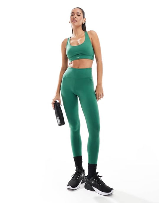Puma Evolve Training leggings in green - Image 1