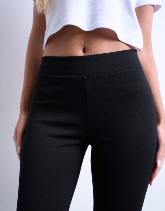 Topshop Hourglass full length heavy weight legging in black - Image 3