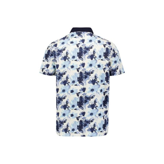 No Excess Polo short sleeve printed blue - Image 5