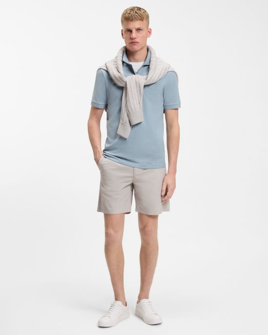Passenger Slim-Fit Polo Shirt in Light Blue - Image 4