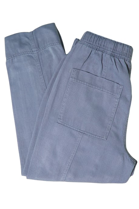 Tencel Crop Trousers Elasticated Waist - Image 3