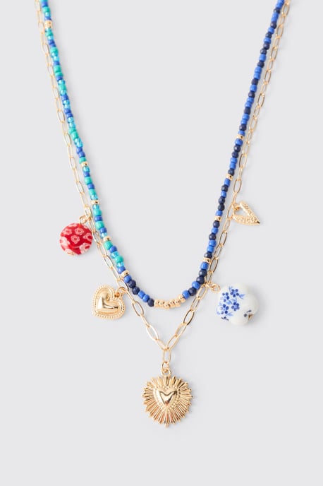Layered Charm Necklace - Image 2