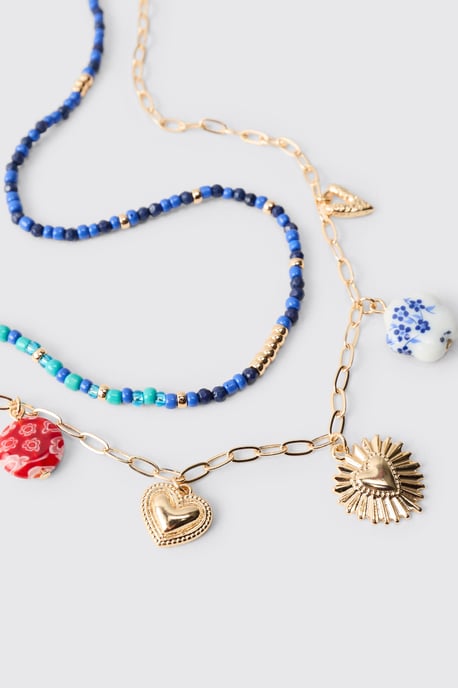 Layered Charm Necklace - Image 3
